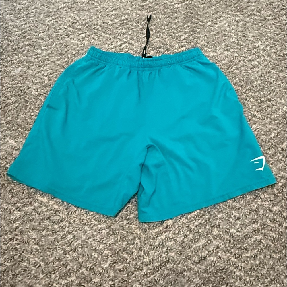 Gymshark Arrival 7” in Teal Athletic Shorts